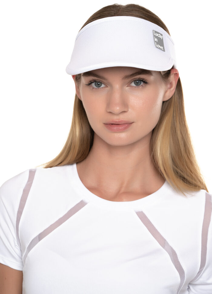 Stretch Visor White  WHT